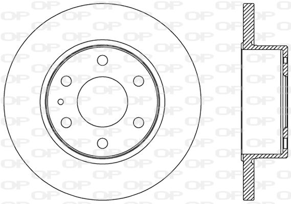 OPEN PARTS Тормозной диск BDA2471.10